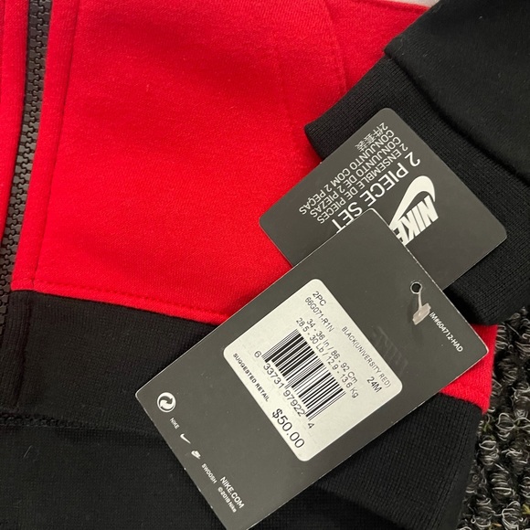 Nike Baby Boys Nike Air 2PC Hoodie & Joggers Set 24M - Picture 5 of 8